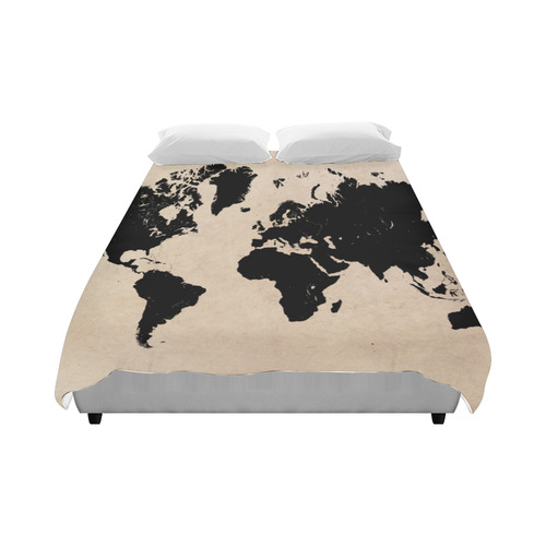 world map Duvet Cover 86"x70" ( All-over-print)