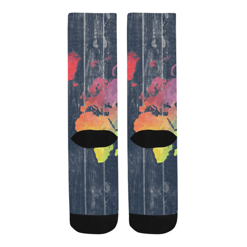 world map Trouser Socks