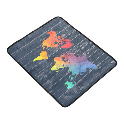 world map Beach Mat 78"x 60"