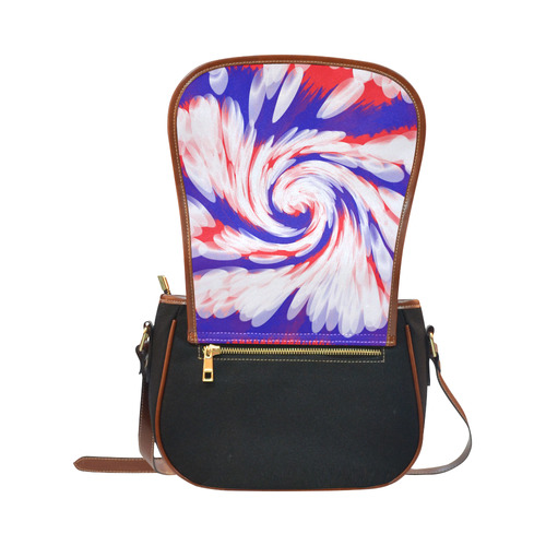 Red White Blue USA Patriotic Abstract Saddle Bag/Small (Model 1649)(Flap Customization)