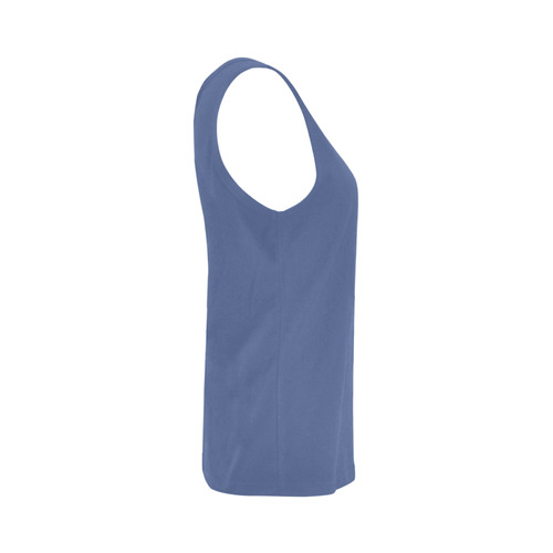 Kashmir Blue All Over Print Tank Top for Women (Model T43)