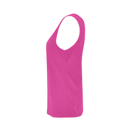 Cerise All Over Print Tank Top for Women (Model T43)
