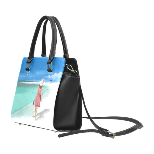 Girl on Beach Classic Shoulder Handbag (Model 1653)