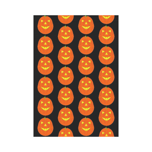 Funny Halloween - Pumpkin Pattern 2 by JamColors Garden Flag 28''x40'' （Without Flagpole）