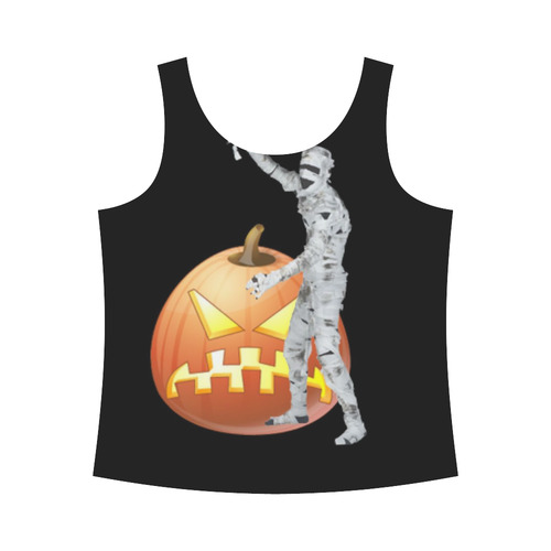 Funny Halloween - Zombie by JamColors All Over Print Tank Top for Women (Model T43)