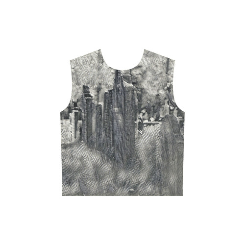 Funny Halloween -graveyard 2 by JamColors All Over Print Sleeveless Hoodie for Women (Model H15)