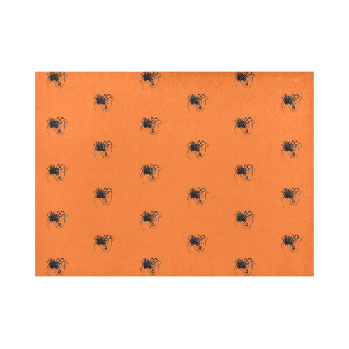 Funny Halloween - Spider Pattern by JamColors Placemat 14’’ x 19’’ (Four Pieces)