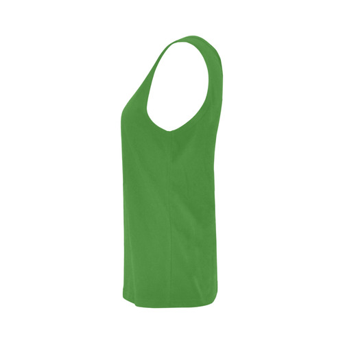 Forest Green All Over Print Tank Top for Women (Model T43)