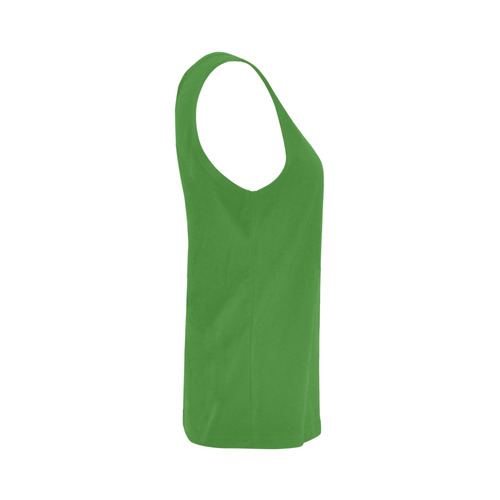 Forest Green All Over Print Tank Top for Women (Model T43)