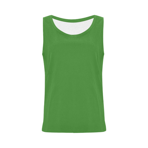 Forest Green All Over Print Tank Top for Women (Model T43)