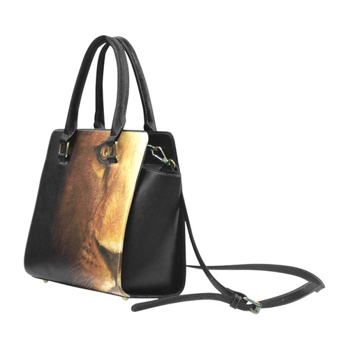 Lion Handbag Rivet Shoulder Handbag (Model 1645)