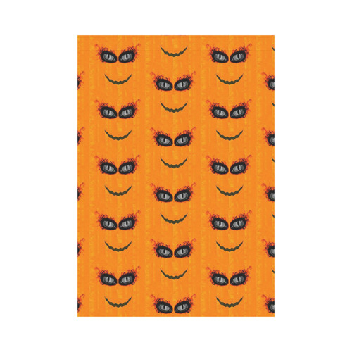 Funny Halloween - Face Pattern 2 by JamColors Garden Flag 28''x40'' （Without Flagpole）