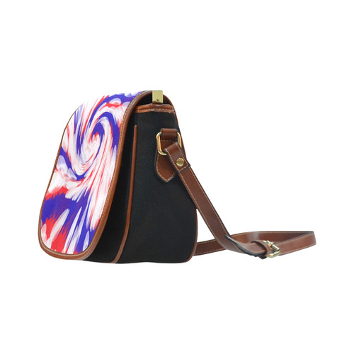 Red White Blue USA Patriotic Abstract Saddle Bag/Small (Model 1649)(Flap Customization)