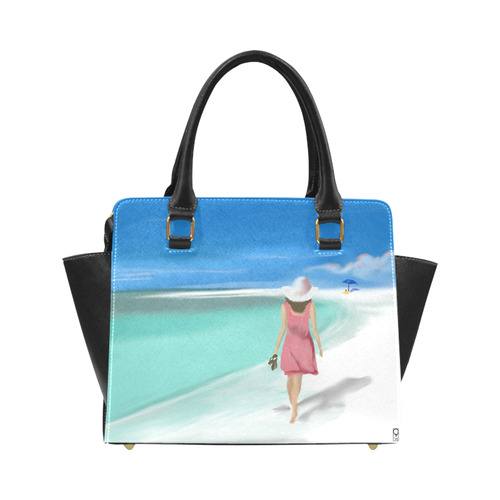 Girl on Beach Classic Shoulder Handbag (Model 1653)