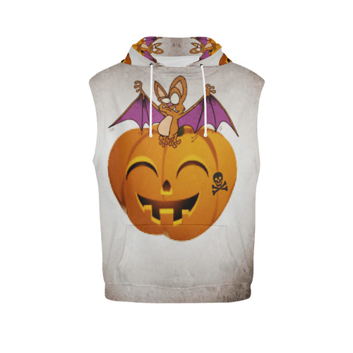 Funny Halloween - 13 by JamColors All Over Print Sleeveless Hoodie for Women (Model H15)