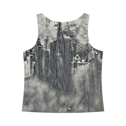 Funny Halloween -graveyard 2 by JamColors All Over Print Tank Top for Women (Model T43)