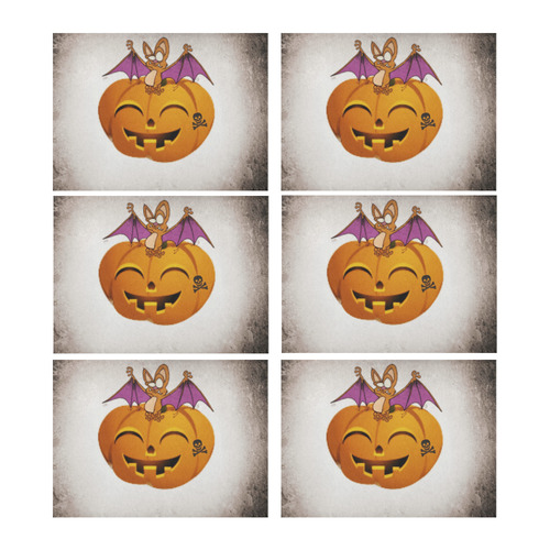 Funny Halloween - 13 by JamColors Placemat 14’’ x 19’’ (Six Pieces)