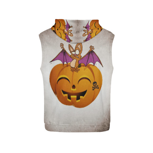 Funny Halloween - 13 by JamColors All Over Print Sleeveless Hoodie for Women (Model H15)