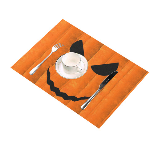 Funny Halloween - Face by JamColors Placemat 14’’ x 19’’