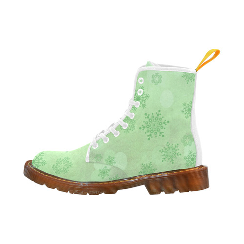 Winter bokeh, green Martin Boots For Women Model 1203H