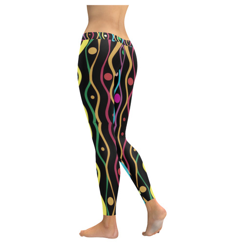 party princess 1 Women's Low Rise Leggings (Invisible Stitch) (Model L05)