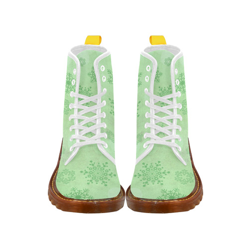 Winter bokeh, green Martin Boots For Women Model 1203H