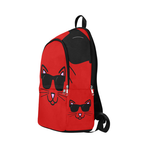 Cool Cat With Sunglasses Fabric Backpack for Adult (Model 1659)