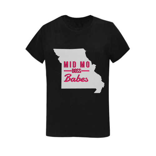 MMBB State on black Women's T-Shirt in USA Size (Two Sides Printing)