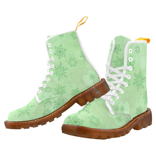 Winter bokeh, green Martin Boots For Women Model 1203H