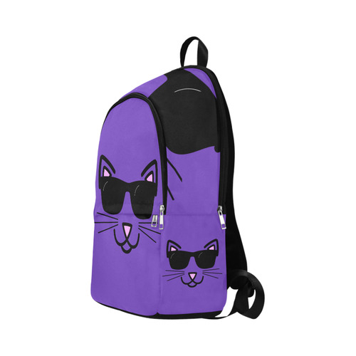 Cool Cat With Sunglasses Fabric Backpack for Adult (Model 1659)