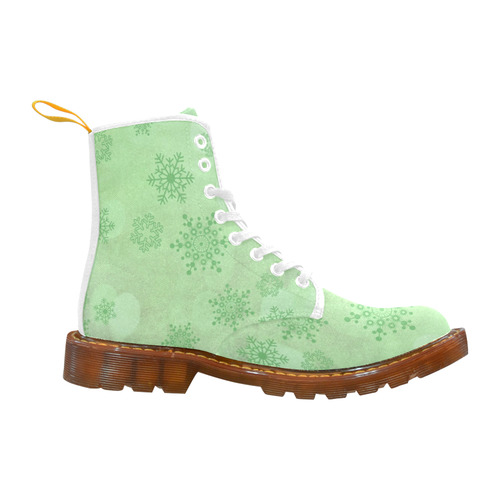 Winter bokeh, green Martin Boots For Women Model 1203H