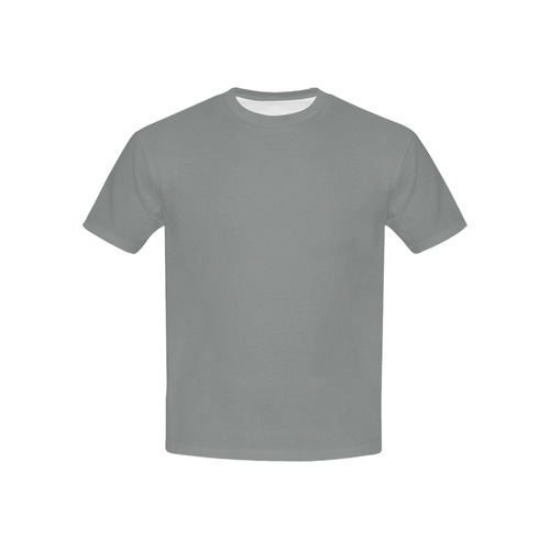 Designer Color Solid Neutral Gray Kids' All Over Print T-shirt (USA Size) (Model T40)