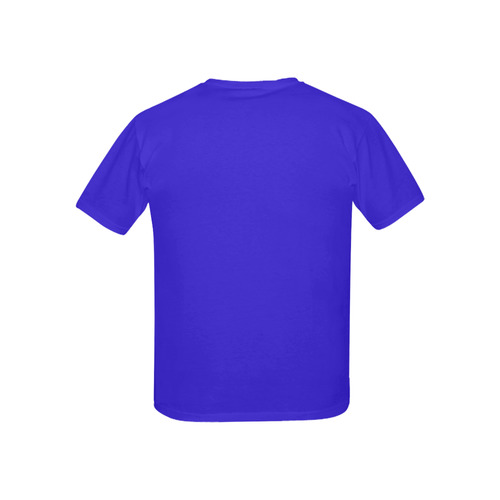 Designer Color Solid Persian Blue Kids' All Over Print T-shirt (USA Size) (Model T40)