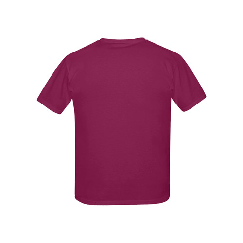 Designer Color Solid Rose Bud Cherry Kids' All Over Print T-shirt (USA Size) (Model T40)
