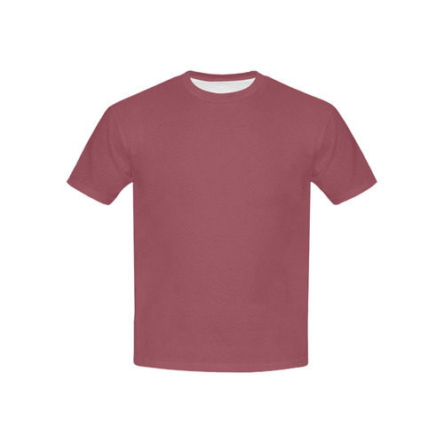 Designer Color Solid Copper Rust Kids' All Over Print T-shirt (USA Size) (Model T40)