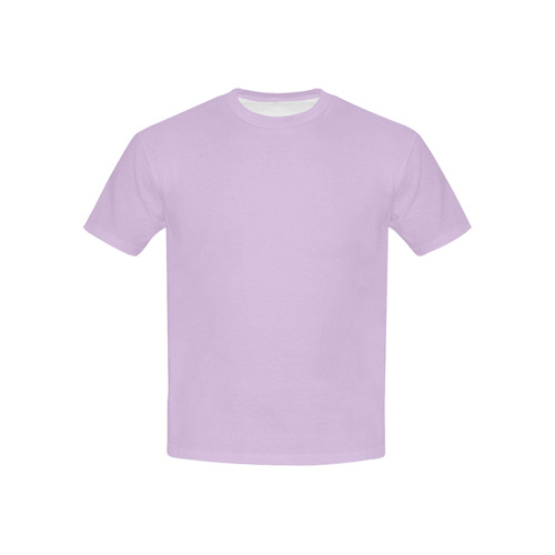 Designer Color Solid French Lilac Kids' All Over Print T-shirt (USA Size) (Model T40)