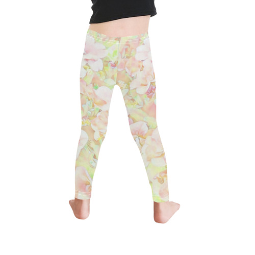 Lovely Floral 36C by FeelGood Kid's Ankle Length Leggings (Model L06)