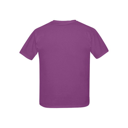 Designer Color Solid Plum Kids' All Over Print T-shirt (USA Size) (Model T40)