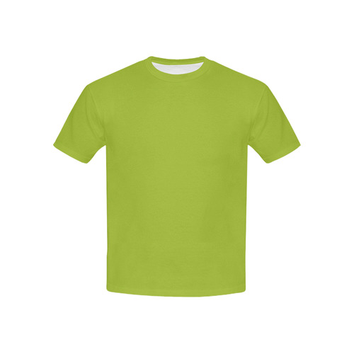 Designer Color Solid Atlantis Green Kids' All Over Print T-shirt (USA Size) (Model T40)