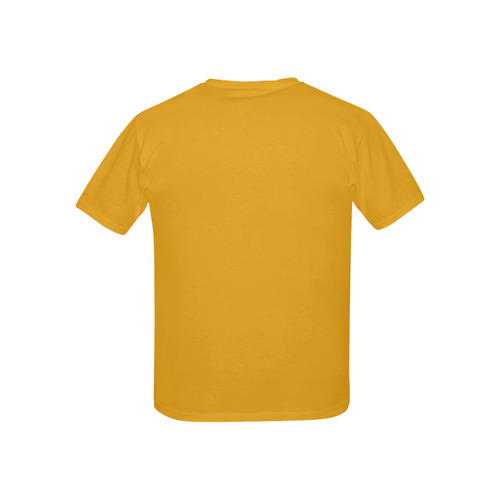 Designer Color Solid Buttercup Orange Kids' All Over Print T-shirt (USA Size) (Model T40)