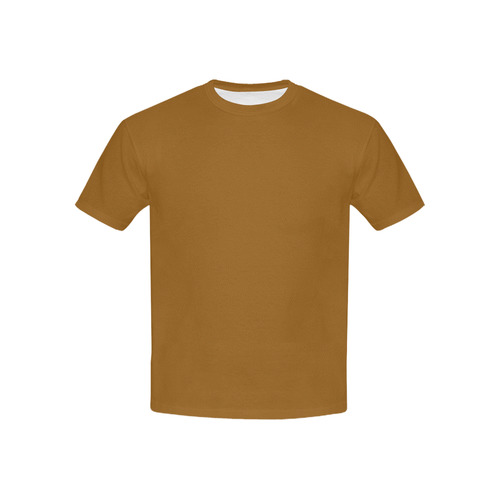 Designer Color Solid Hawaiian Tan Kids' All Over Print T-shirt (USA Size) (Model T40)