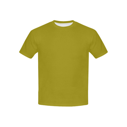 Designer Color Solid Buttered Rum Kids' All Over Print T-shirt (USA Size) (Model T40)