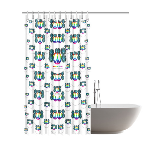 peace is us in love Shower Curtain 72"x84"