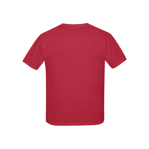 Designer Color Solid Cardinal Red Kids' All Over Print T-shirt (USA Size) (Model T40)