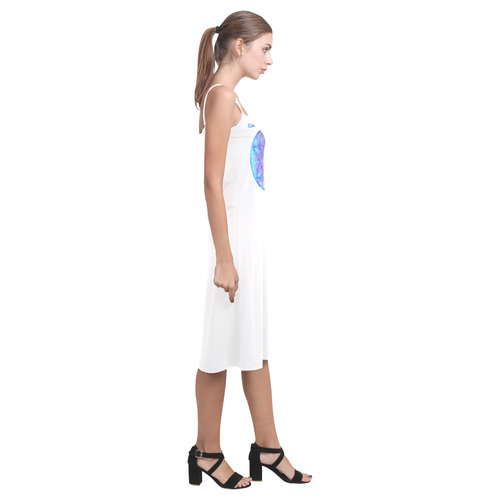 protection through an indigo wave Alcestis Slip Dress (Model D05)