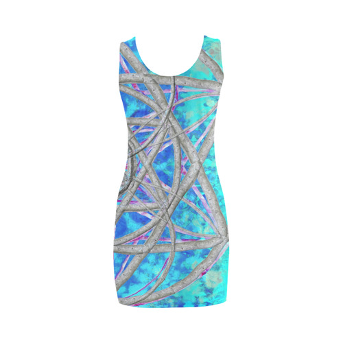 protection in blue harmony Medea Vest Dress (Model D06)