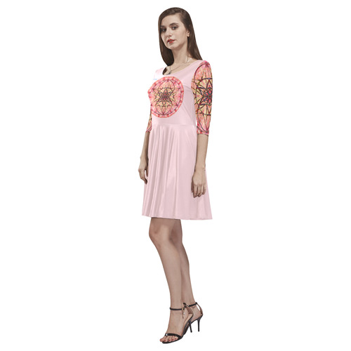 protection- vitality and awakening by Sitre haim Tethys Half-Sleeve Skater Dress(Model D20)