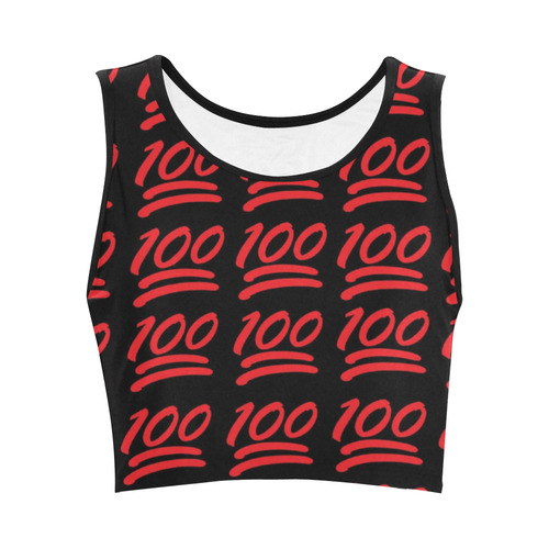 Keep It 100 Women's Crop Top (Model T42)