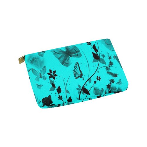 Blue Butterfly Carry-All Pouch 9.5''x6''