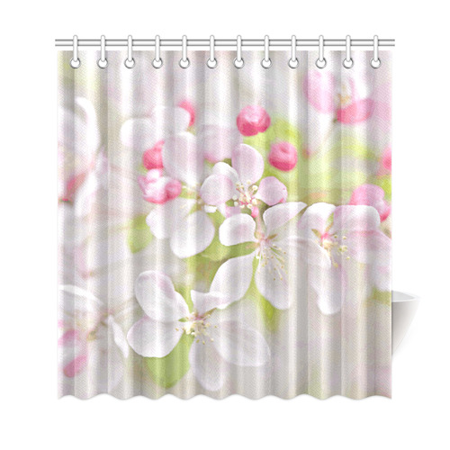 Sakura Cherry Blossom Floral Shower Curtain 69"x72"